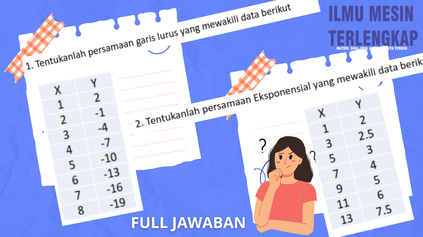 Contoh Soal Analisa Metode Numerik Garis Lurus dan Eksponensial